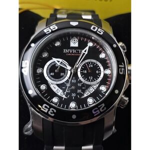 NEW🔥🔥 INVICTA Pro Diver Scuba Men's Black Watch - 48mm (6977) #0396